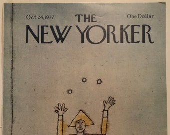New Yorker Original Vintage Cover October 24, 1976 by Robert Tallon