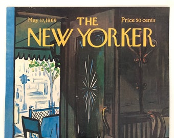 New Yorker Original Vintage Cover May 17, 1969 by Arthur Getz