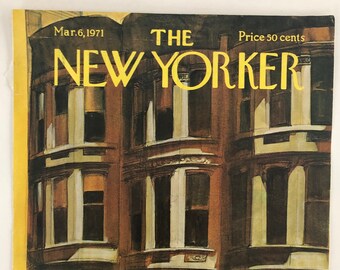 New Yorker Original Vintage Cover March 6, 1971 by Charles Saxon