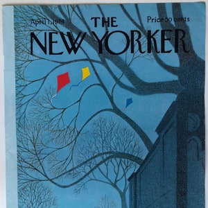 New Yorker Original Vintage Cover April 1, 1974 by Charles E. Martin
