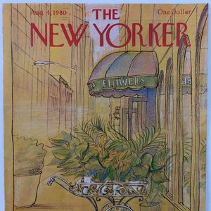 New Yorker Original Vintage Cover August 4, 1980 by Eugene Mihaesco
