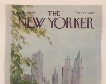 New Yorker Original Vintage Cover July 19, 1976 by James Stevenson