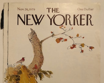 New Yorker Original Vintage Cover November 26, 1979 by Joseph Low