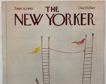 New Yorker Original Vintage Cover September 8, 1980 by Paul Degen