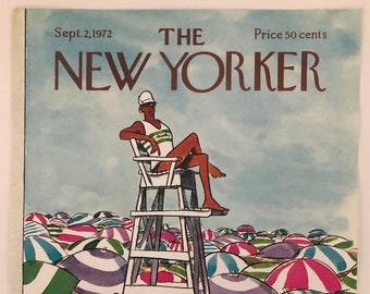 New Yorker Original Vintage Cover September 2, ,1972 by Charles Saxon