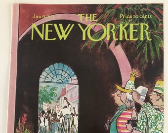 New Yorker Original Vintage Cover January 9, 1971 by Charles Saxon