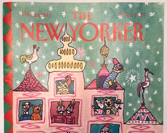 New Yorker Original Vintage Cover December 28, 1981 by William Steig