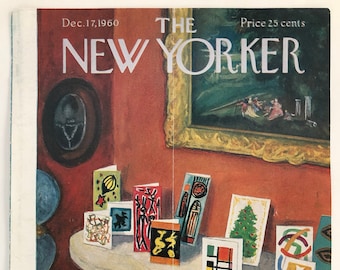 New Yorker Original Vintage Cover December 17, 1960 by Beatrice Szanton