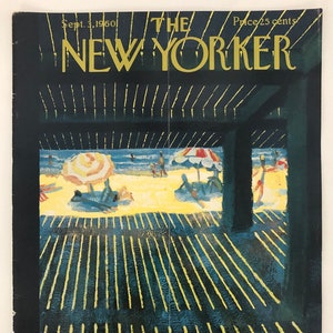 New Yorker Original Vintage Cover September 3, 1960 by Donald Higgins