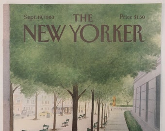 New Yorker Original Vintage Cover September 19, 1983 by Charles E. Martin