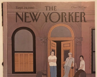 New Yorker Original Vintage Cover September 29, 1980 by Gretchen Dow Simpson