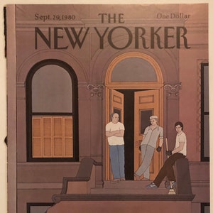 New Yorker Original Vintage Cover September 29, 1980 by Gretchen Dow Simpson