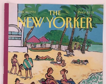 New Yorker Original Vintage Cover January 20, 1992 by Barbara Westman