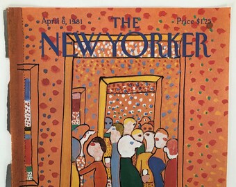 New Yorker Original Vintage Cover April 6, 1981 by Andre Francois