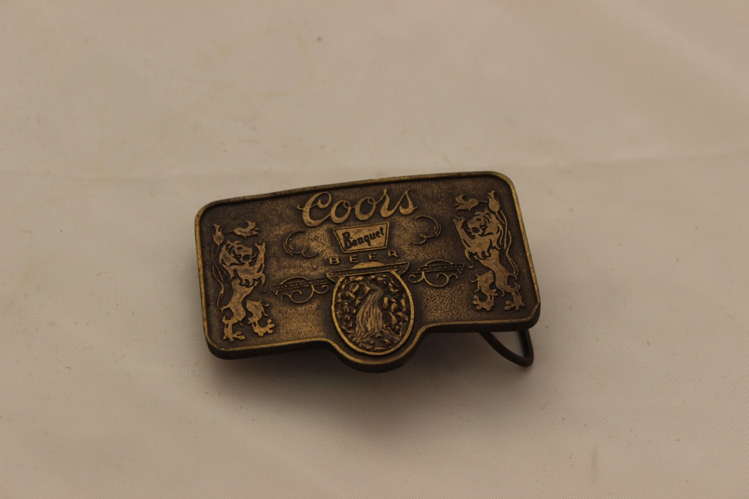 Vintage Coors Banquet Beer Belt Buckle Adolph Coors Golden Etsy