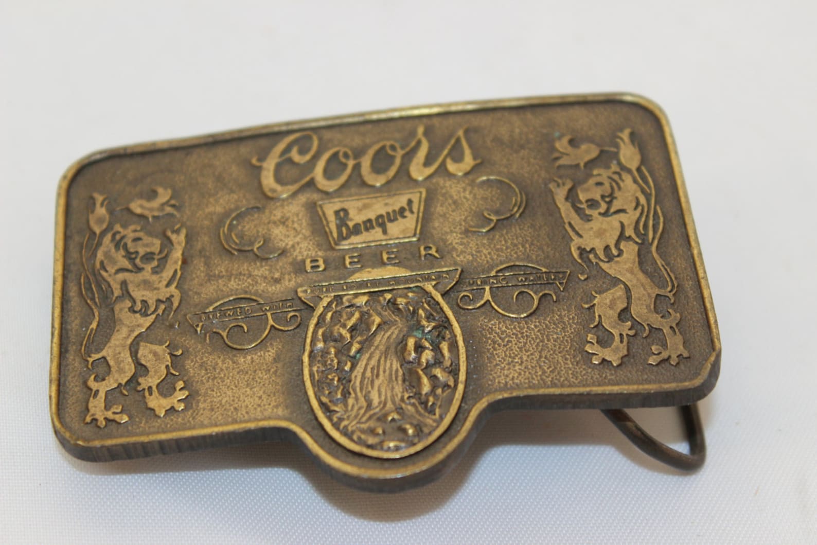 Vintage Coors Banquet Beer Belt Buckle Adolph Coors Golden Etsy