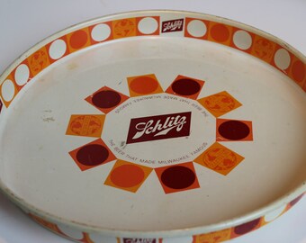 Schlitz Tray Vintage 1968 Brewing Company Milwaukee Wisconsin Beer Breweriana Superbowl Party Decoration