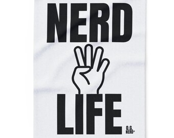 Nerd Life Fleece Blanket: Gamer Cozy Throw