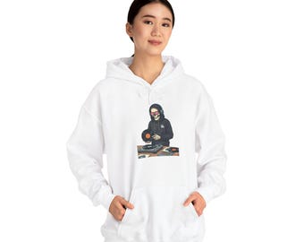 Skulls Records Unisex Hoodie, Music Lover Gift, Streetwear Fashion, Festival Outfit, Cozy Sweatshirt