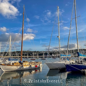 Sailboats, Digital Download, Color Photo, House Decor, Printable Photo