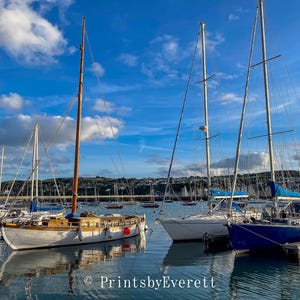 Sailboats, Digital Download, Color Photo, House Decor, Printable Photo