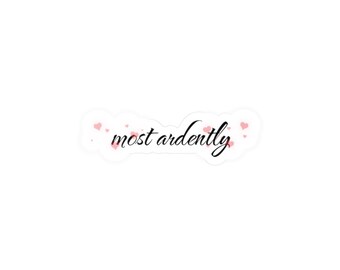 Jane Austen-citaatsticker: Pride and Prejudice cadeau fan