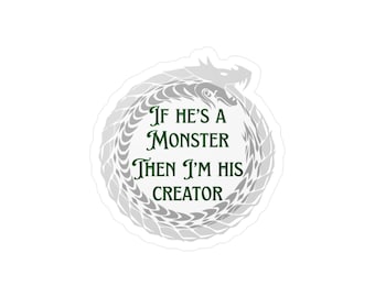 Sticker quote Alchemised: cadeausticker Dramione, geboeide waaier