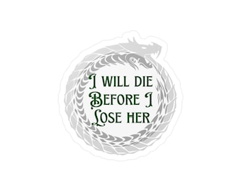 Vinylsticker Alchemised Quote: Fanart geboeide dramione