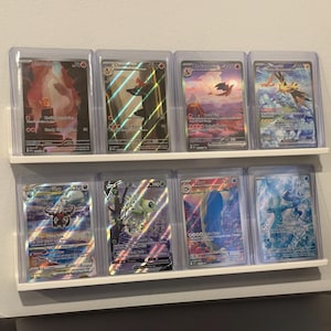 Toploader Wall Mount Display do kart TCG, Pokemon, kart sportowych, idealny prezent dla kolekcjonerów, trwała rama ekspozycyjna do przedmiotów kolekcjonerskich TCG