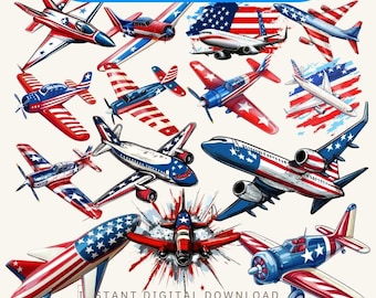 4.Juli Kampfjets PNG Clipart | Patriotic Aviation (Digitaler Download)