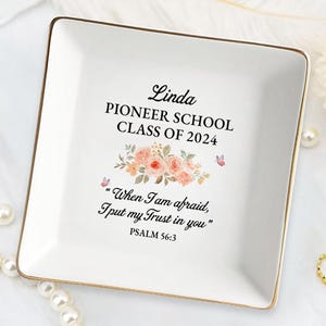 Personalized Pioneer School Jewelry Dish, JW Pioneer School 2025 Gift, Pioneer School Gift, JW Graduation Gifts,Pioneer School 2025 Gift