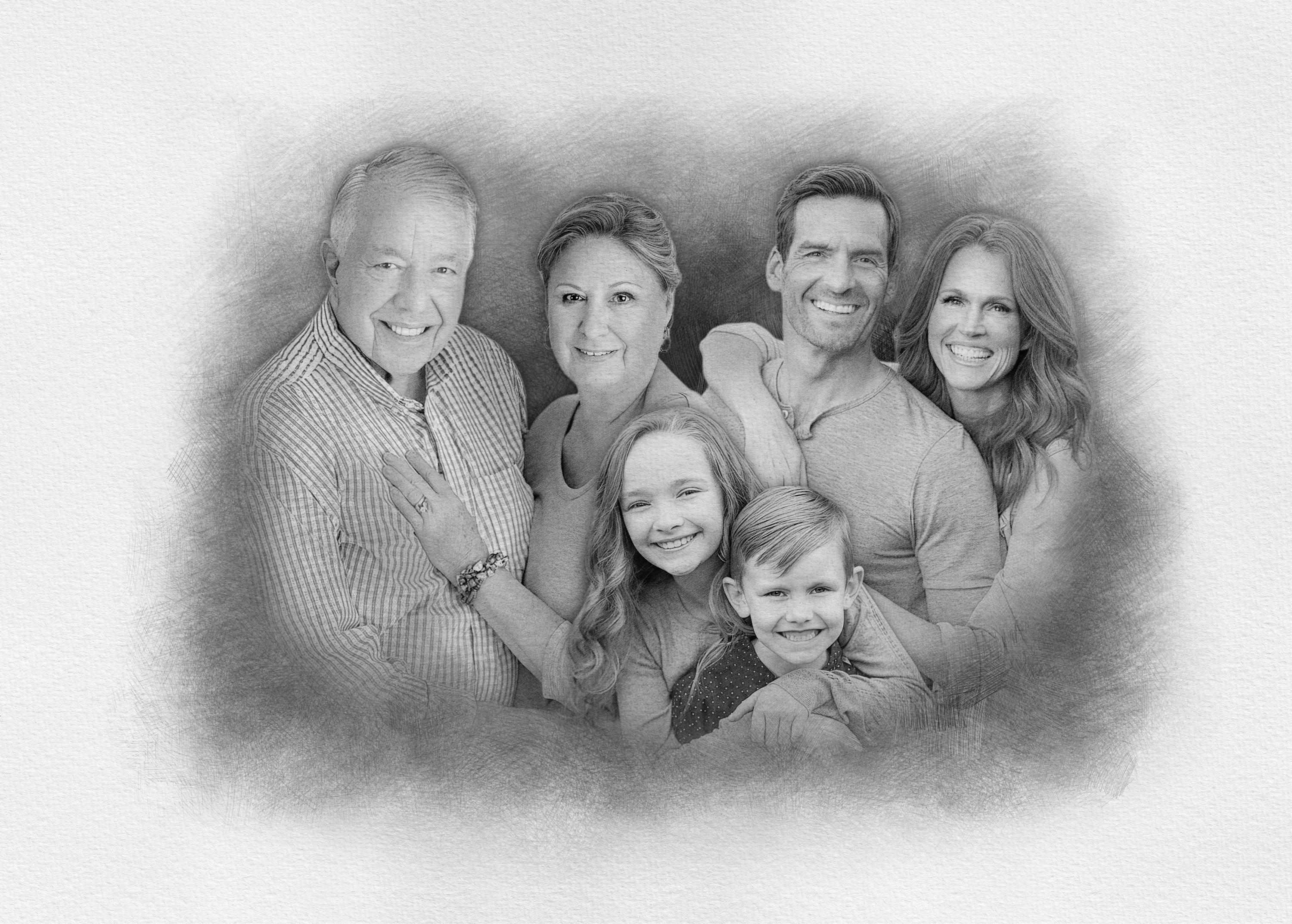 Add Deceased Loved One to Photo, Personalized Pencil Day of Wedding