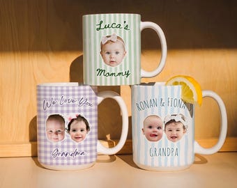 Baby Face Mug, Custom Baby Face Mug For Dad, First Father's Day Gift From Baby, Personalized Dad Mug