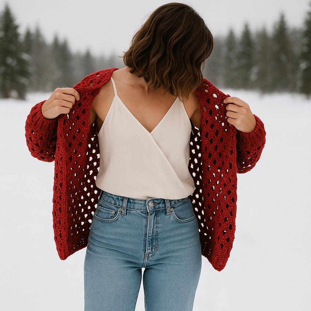 Pull Manches Longues Tricoté/crocheté Tiar Bellomo - Taille M - Multicolore - Occasion Très Bon état