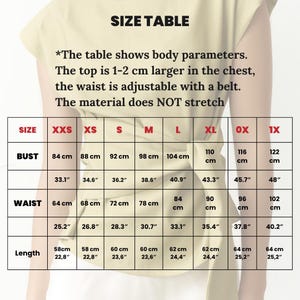 Tencel-omlottopp, blus med justerbar midja, t-shirt med knytband, minimalistisk sommarskjorta bild 11