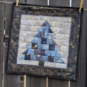 Set of 3 Christmas Winter Quilted Table Topper, Runner, and Wall Hanging