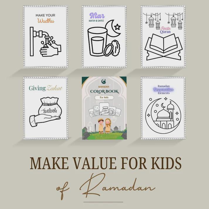 Ramadan Coloring Book for Kids | Islamic Values (printable Digital ...