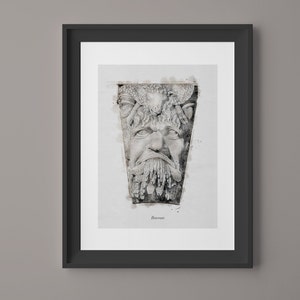 Barrow River God Head Watercolour Print, Architecture Artwork, Original Artwork, Wall Decor, Unique Gift