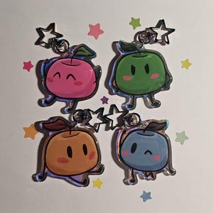 Holographic Junimo Keychain, Seasonal Colors
