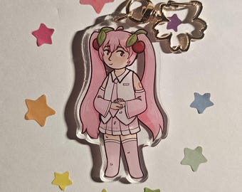 Sakura Miku Keychain - Cherry Blossoms