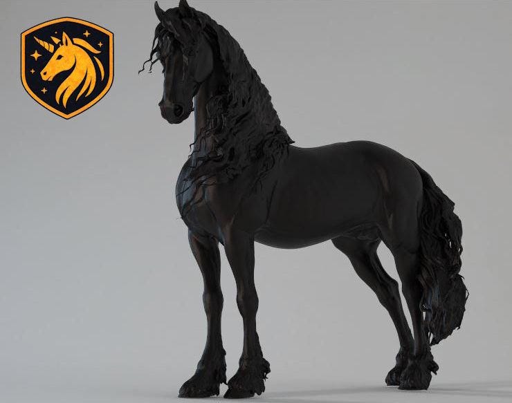 Safari Ltd Friesian Mare Toy Figure Age 3+, 5 in - Uber Eats