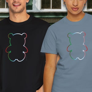 Teddy Bear Unisex T-shirt Beary Bear Animal Lover Tee Comfort Colors Gift Christmas Valentine Graphic Cute Bear Trendy Fashion