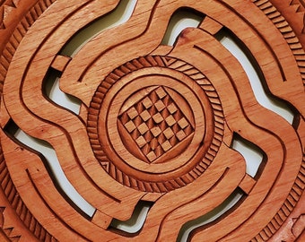 Circle of Life - Hand-carved Wall Art