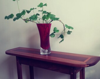 Console Table  - Walnut W Rosewood Inlay