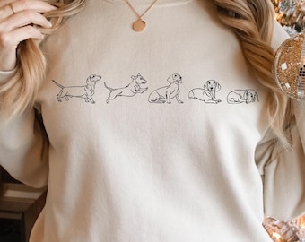 Personalized Dachshund Mom Sweatshirt: Dog Lover Gift