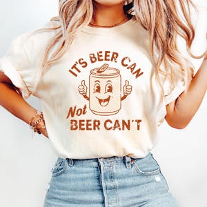 Funny Beer Can T-Shirt: Christmas Party Drinking Shirt