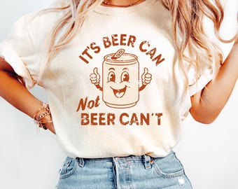 Funny Beer Can T-Shirt: Christmas Party Drinking Shirt