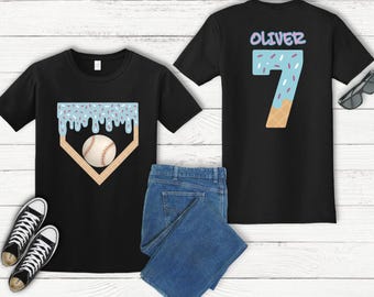 Personalized Baseball Drip Shirt: Custom Team Tee