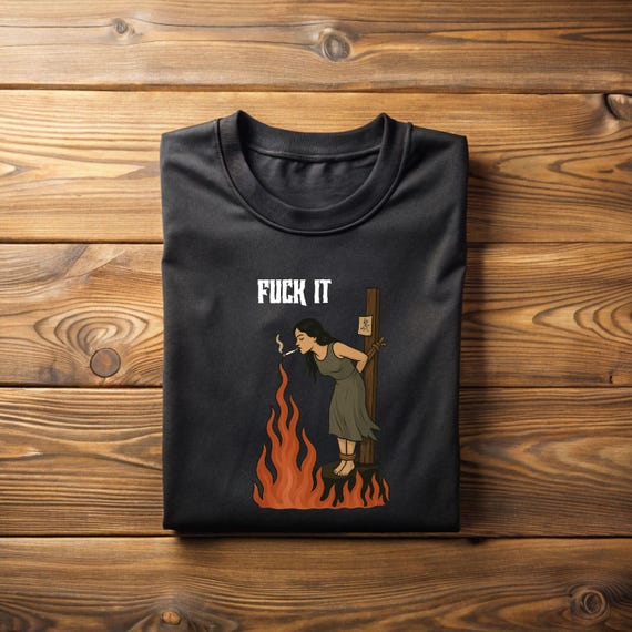 Funny Witch T-Shirt: "Fuck It" Unisex Tee - KorkulookDesign