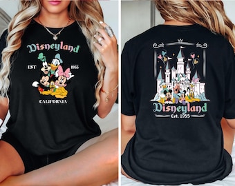 Disneyland California Est 1955 Shirt, Disneyland Vintage Shirt, Mickey And Friends Shirts, Disneyworld Shirt, Disney Trip Tee, Disney Shirt
